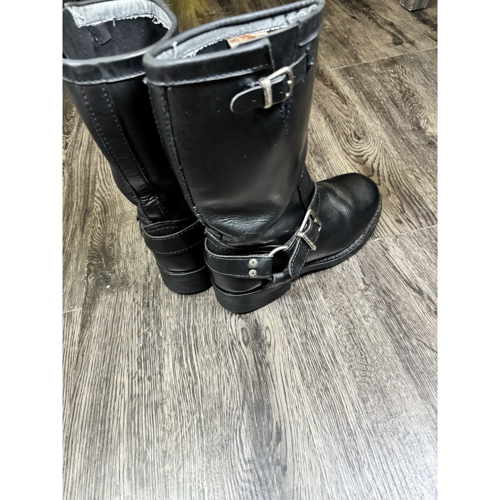 Harley-Davidson Black Leather Biker Engineer Riding Boots Women's Size 7⁠ - Picture 3 of 16
